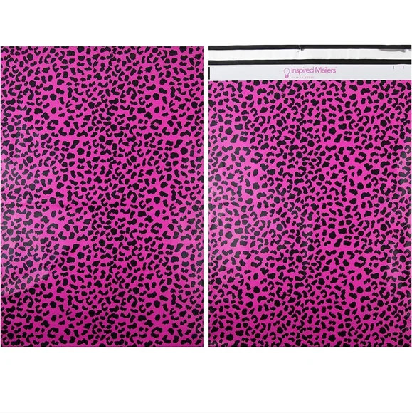 8 XL 16x22 " XXL Poly Mailers Hot Pink Cheetah - Picture 2 of 8
